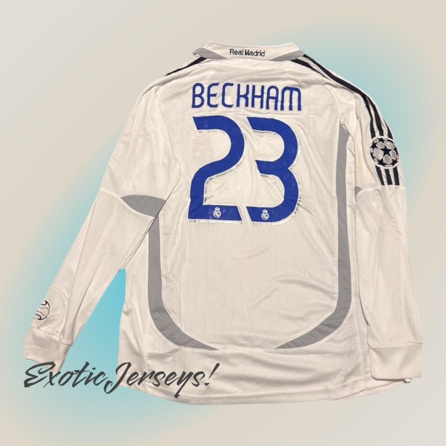 Beckham | Real Madrid | 2006/07 | Home Kit | Long Sleeve