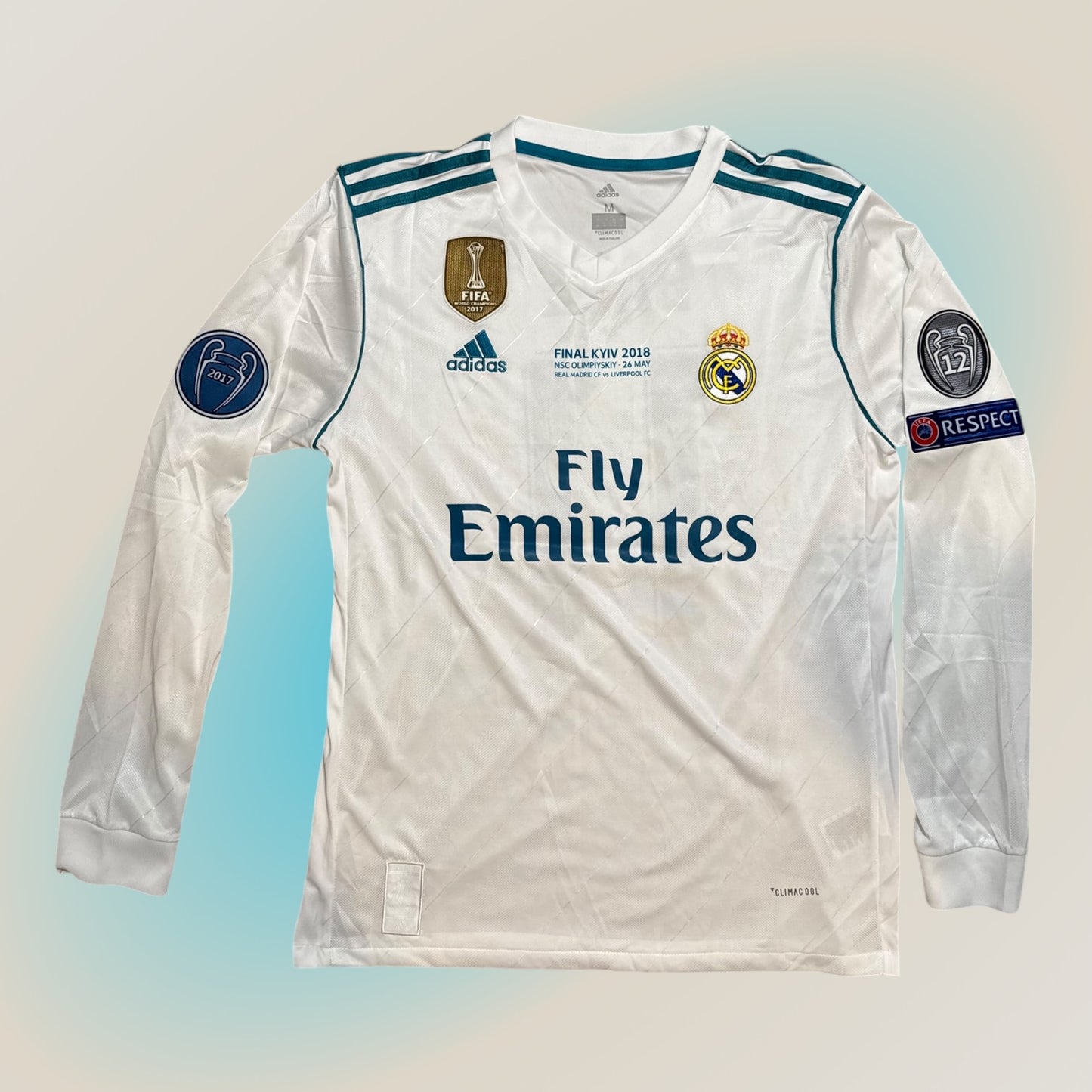 Bale | Real Madrid | 2017/18 | Home Kit | Long Sleeve