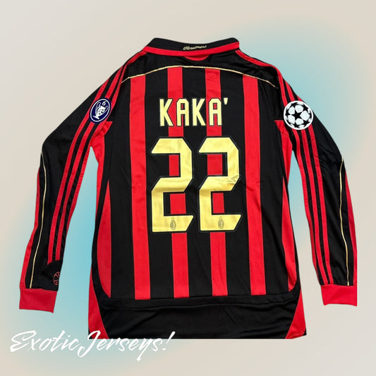 Kaka | AC Milan | 2006/07 | Home Kit | Retro | Long Sleeves