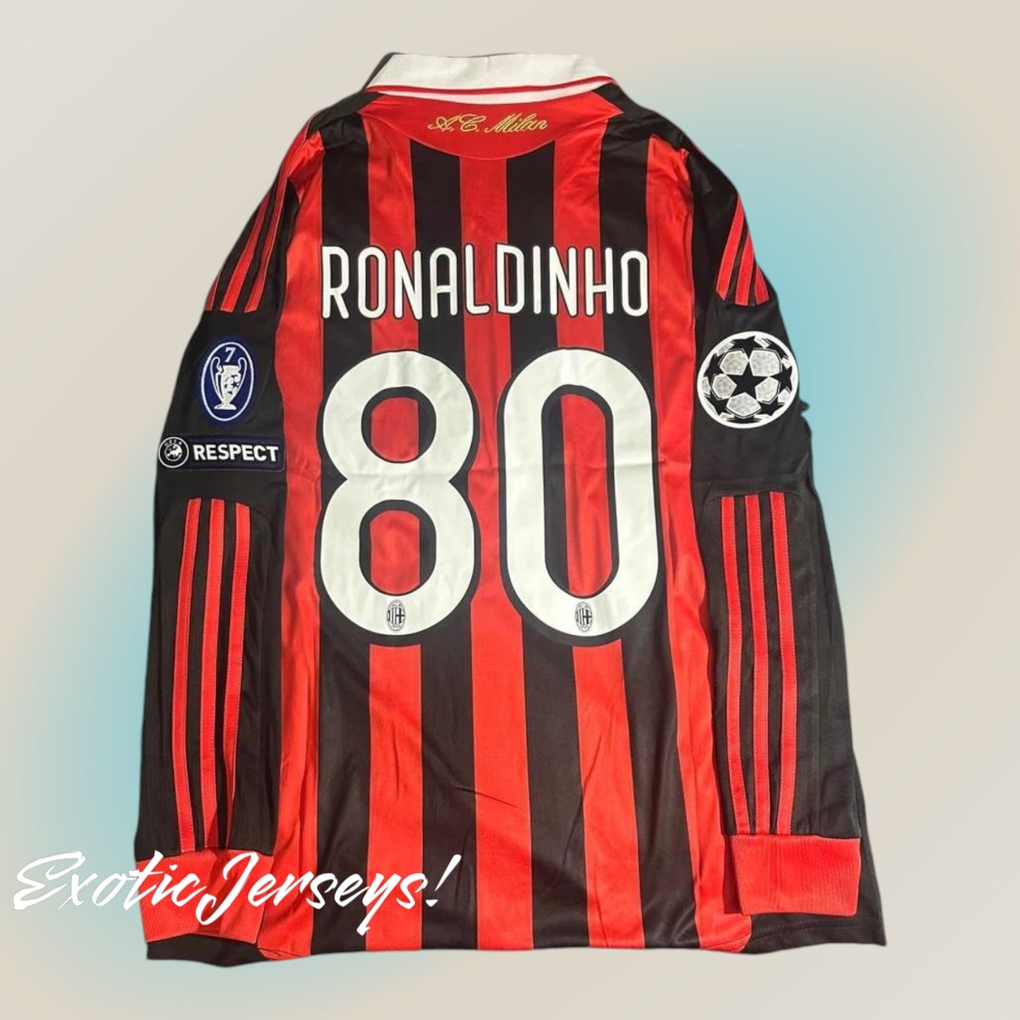 Ronaldinho | AC Milan | 2009/10 | Home Kit | Long Sleeve